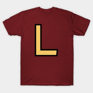 Funky Yellow Letter L T-Shirt